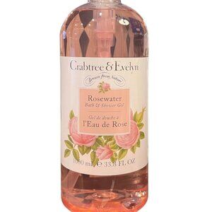 Crabtree & Evelyn Bath and Shower Gel, Rosewater 33.8 oz